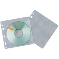 CD/DVD-Hüllen - Universallochung zur Ablage im Ordner/Ringbuch, transparent, Packung mit 40 Stück