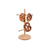 BREZEL- / WURSTSTÄNDER  AUS HOLZ