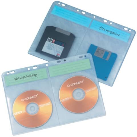 CD/DVD-Hüllen - zur Ablage im Ordner/Ringbuch, transparent, 10 Stück