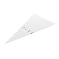 EINWEG-SPRITZBEUTEL, GEBÜNDELT - 75 µ - TRANSPARENT, 500 x 280 mm VE 100