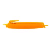 Verschluss-Clip 125 mm orange mit Messer