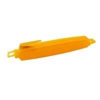 Verschluss-Clip 125 mm orange mit Messer