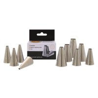 LOCHTÜLLEN-SATZ - EDELSTAHL, AUS EINEM STÜCK  , 10-tlg / pcs./pcs./pz./u. VE 1 Set