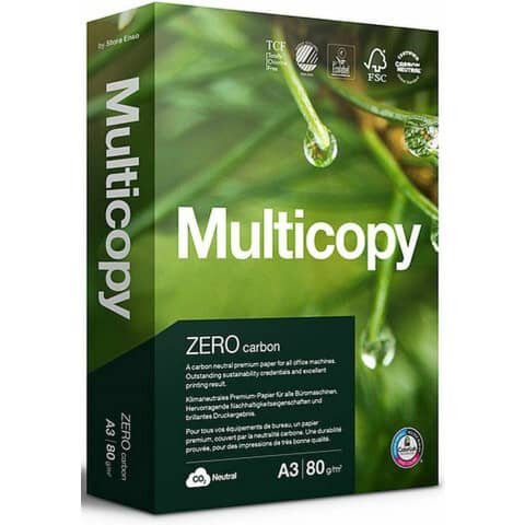 Multicopy Kopierpapier Zero CO2 neutral DIN A3 80 g/qm 500 Blatt