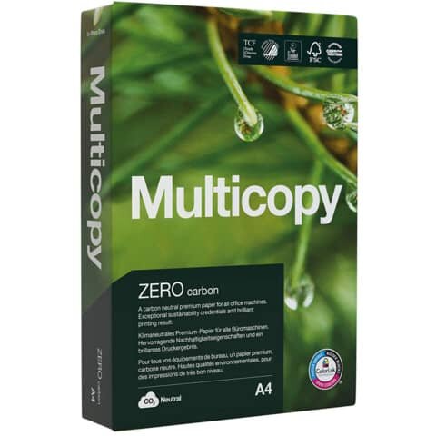 Multicopy Kopierpapier Zero CO2 neutral DIN A4 80 g/qm 500 Blatt