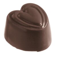 SCHOKOLADEN-FORM 275X135 MM - VALENTIN, 31 x 29 x 19 mm VE 1