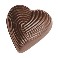 Schokoladen Form Herz geflochten - K