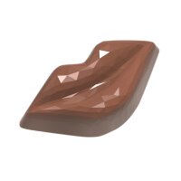 SCHOKOLADEN-FORM 275X135 MM - VALENTIN, 42 x 21,5 x 15 mm  (Kussmund) VE 1