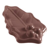 Schokoladen Form Stechpalmenblatt klein - K