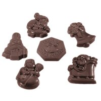 Schokoladen Form Weihnachtsfiguren 6 Fig. - K