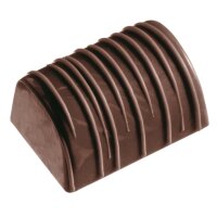 Schokoladen Form Buche mit Streifen - K