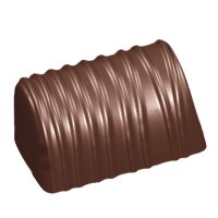 Schokoladen Form Buche mit Streifen - K
