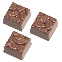 Schokoladenform quadratische Kaffeebohnen - K