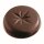Schokoladen Form Keks rund mit Stern - K