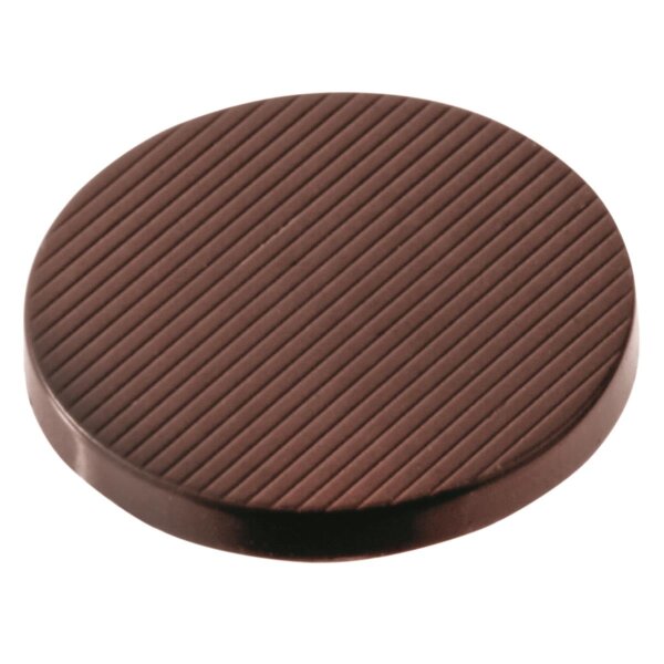 Schokoladen Form Keks rund gestreift Ø 36 mm - K
