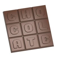 SCHOKOLADEN-FORM 275X135 MM - BOUCHÉS & BLÖCKE, 100 x 100 x 8 mm VE 1