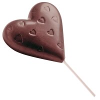 Schokoladen Form Lolli Herz - K