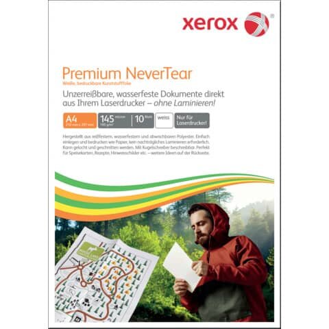 xerox Laserfolien Premium NeverTear 003R98127 matt, 10 Blatt