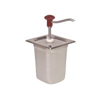 DRUCKKNOPF-DOSIERSPENDER GN 1/6, 3 l - 178 x 166 x 323 mm...