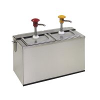 Druckknopf Dosierspender "COOL" 2 x 3,0 Liter Druckknopf Spenderbar COOL - 2x3 L (VK-Artikel)