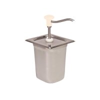 DRUCKKNOPF-DOSIERSPENDER GN 1/6, 3 l - 178 x 166 x 323 mm...