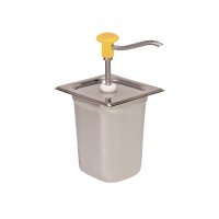 DRUCKKNOPF-DOSIERSPENDER GN 1/6, 3 l - 178 x 166 x 323 mm...