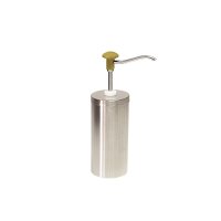 Druckknopf Dosierspender - 2 Liter Druckknopf Dosierspender gelb, Edelstahl - 2,0 L