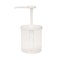 DOSIERSPENDER RUND PS BEHÄLTER TRANSPARENT, 1000 ml...