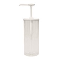 DOSIERSPENDER RUND PS BEHÄLTER TRANSPARENT, 2200 ml VE 1