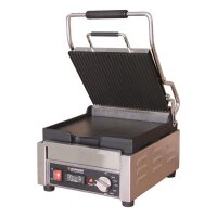 KONTAKTGRILL KLEIN - GEWELLT / GLATT MIT TIMER, 240 x 260 mm VE 1