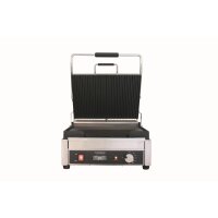 KONTAKTGRILL GROß - GEWELLT / GLATT MIT TIMER, 290 x 380 mm VE 1