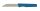 Brötchenmesser, Wellenschliff, Griff blau