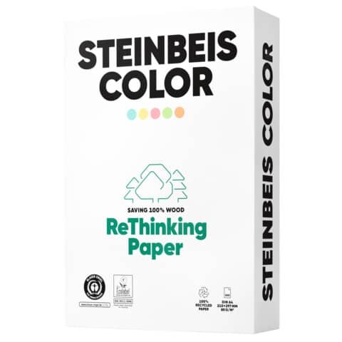 Color Gelb - Magic Colour - Recyclingpapier, A4, 80 g/qm, gelb, 500 Blatt