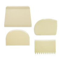 TEIGSCHABER-SET, 4-teilig / 4 pcs. VE 1 Set