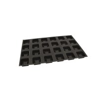 Flexipan Origine Backform Savarins quadrat. Maße: 600x400, Anzahl Formen: 24 Stück