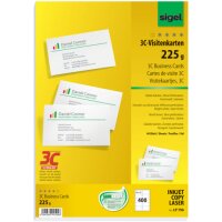 SIGEL Visitenkarten LP796 satiniert wei&szlig; 225...