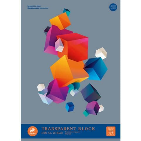 Transparentblock - A3, 25 Blatt, 80g/qm