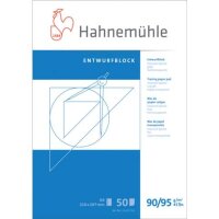 HAHNEM&Uuml;HLE Transparentpapier Entwurfblock 90...