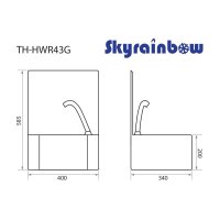 Handwaschbecken mit Kniebedienung 2