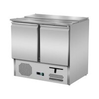 Saladette 2 Türen, 90 x 70, mit Schiebedeckel