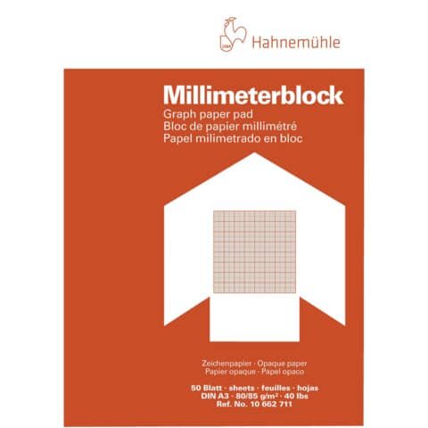 Millimeter - Block 50 Blatt, A3, 80 g/qm