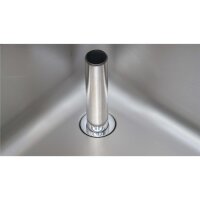 Spültisch aus Edelstahl, ein Becken links, 120 x 60 7