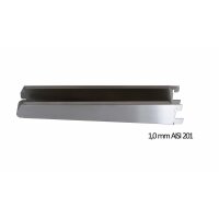 Wandbord Edelstahl verstärkt, 1 Boden, 100x40