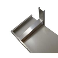 Wandbord Edelstahl verstärkt, 1 Boden, 60x30 6