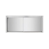 Wandhängeschrank aus Edelstahl, 100 x 40, mit Tür