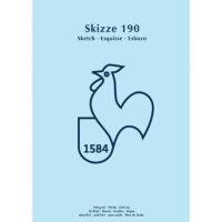 HAHNEM&Uuml;HLE Skizzenblock Skizze 190 DIN A4, 1 Block
