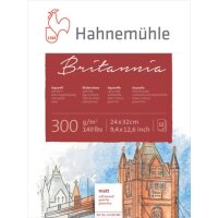 HAHNEM&Uuml;HLE Aquarellblock Britannia 24,0 x 32,0...