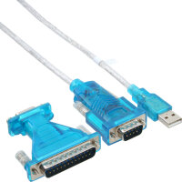 InLine® USB zu Seriell Adapterkabel, USB Stecker A an...