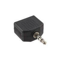 InLine® Audio Adapter, 3,5mm Klinke Stecker an 2x...