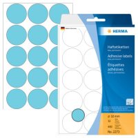 2273 Vielzwecketiketten - blau, Ø 32 mm, matt, 480...